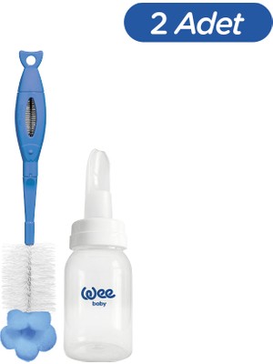 Wee Baby Anne Sütü Kaşıklı Biberon 125 ml Temizleme Seti Silikon Malzemeden Üretilmiş