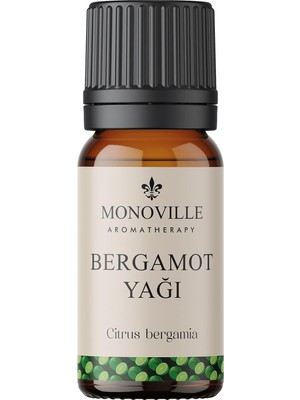 Vuralsin38 Monoville Bergamot Uçucu Yağı 10 ML%100 Saf ve Doğal (Bergamot Essantial Oil)