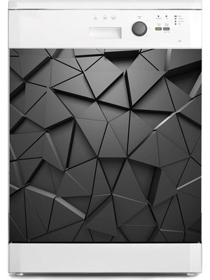 Vuralsin38 Bulaşık Makinesi Kaplama Beyaz Eşya Kaplama 3D Tangram