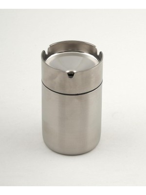 Vuralsin38 Bto Paslanmaz Çelik Kokusuz Küllük Kül Tablası Rüzgar Geçirmez 12 cm Boy