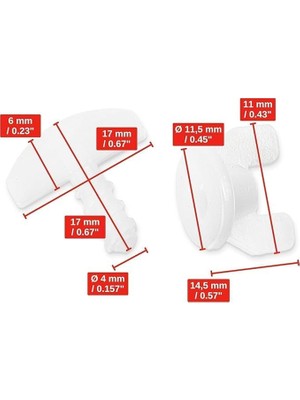 Prime (60 Adet) Perde Korniş Sonlaması Perde Stopu