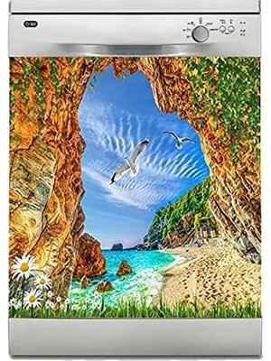 Vuralsin38 Bulaşık Makinesi Kaplama Beyaz Eşya Kaplama Taş Kemer Deniz