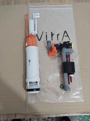 Rezkon Vitra Gömme Rezervuar Tamir Seti-Orjinal Vitra Boşaltma Grubu+Kaliteli Uyumlu Nica-Tech Doldurma Grubu+Askı Aparatı-Sifon-Iç Takım