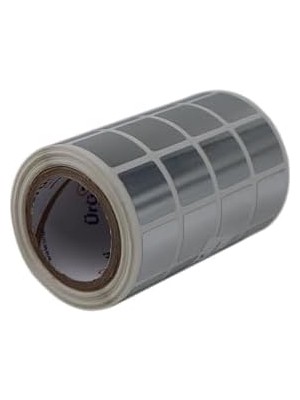 Vuralsin38 Pp Baskısız Etiket, 20MM x 20MM Yan Yana 4 Lü Ruloda 2000 Adet Rulo Etiket, Rulonun Kuka Çapı 40MM'DIR.
