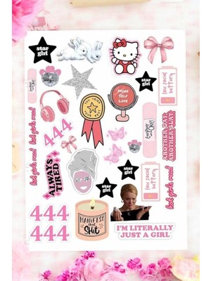 Vuralsin38 I'm A Temalı Pink Pembe 444 Power Manifest Laptop Telefon Tablet Seti
