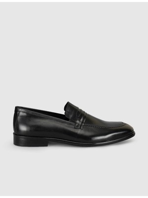 Cabani Premium Leather Black Men's Classic Shoes