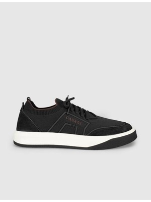 Cabani Siyah Triko Sneaker Erkek Ayakkabı