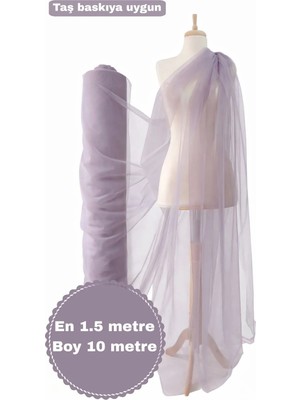 Narin Kumaş Evi Yırtılmaz Hayal Tül Premium Pastel Lila - Abiye, Organizasyon, Süsleme, Paketleme Tülü