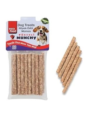 Esca Munchy Çubuk Yürekli 12 Santimetre 8 Gram 25'li Köpek Ödül Maması