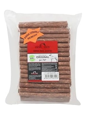 Esca Munchy Çubuk Dana Ciğerli 12 Santimetre 100'LÜ Köpek Ödül Maması