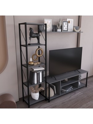 The Violett Jattebo 160 cm Tv Ünitesi Seti Yaşam Ünitesi Seti Metal