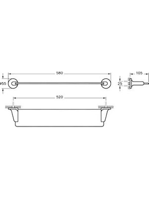 Prime A44940 Etajer, Krom