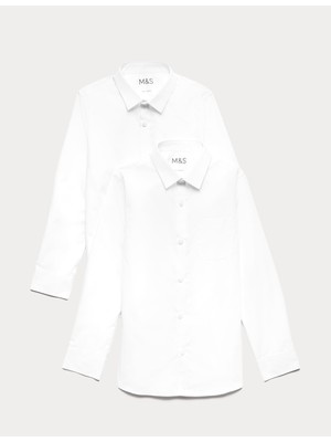 Marks & Spencer 2'li Regular Fit Uzun Kollu Gömlek (2-18 Yaş)