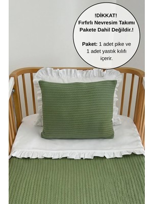 Pamuka Pike Takımı Bebek Örgü Desen-Haki