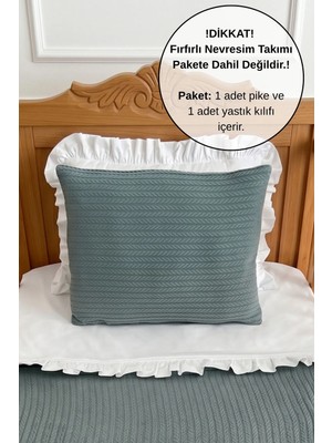 Pamuka Pike Takımı Bebek Örgü Desen-Indigo Mavi