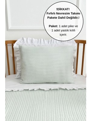 Pamuka Pike Takımı Bebek Örgü Desen-Açıkyeşil
