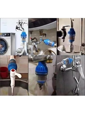 Vuralsin38 Çamaşır Makinesi Için Kireç ve Pas Önleyici, Ön Filtre Lavabo Su Arıtıcısı Lavabo Süzgeci Üstü Su Arıtma Cihazı Su Filtresi Musluk Filtresi Süzgeç Kireç Önleyici Filtre Musluk Arıtma