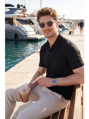 Buratti Pamuklu Regular Fit Göğüs Cepli Düğmeli Polo T Shirt Erkek Polo T Shirt 4565001