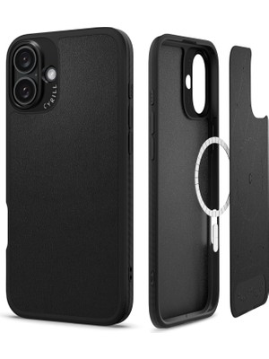 Ciel By 16 Plus ile Uyumlu Magsafe Kılıf Kajuk Mag Hava Kanalı Teknolojisi™ Askeri Sınıf Koruma Vegan Deri Kapak - ACS08402