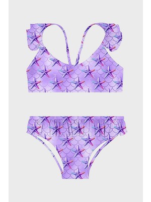 Slipstop Delicate Kolay Kuruyan Uv Korumalı Fırfırlı Bikini Kız Çocuk Bikini SB2611000105