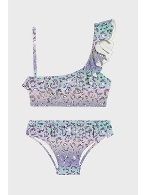 Slipstop Nora Junior Kolay Kuruyan Uv Korumalı Fırfırlı Bikini Kız Çocuk Bikini SB2611000605