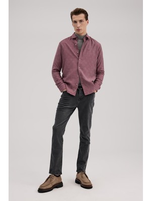 Jakamen Gul Kurusu Comfort Fit Normal Yaka  Gömlek