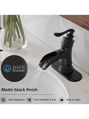 Banyo Musluk Şelale Lavabo Armatürü Yağla Ovulmuş Bronz, 9197N