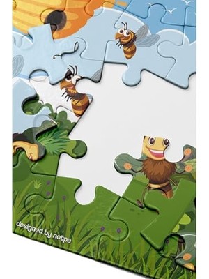 Vuralsin38 Ahşap Eğitici Puzzle 4'lü Set 24 Parça, 4lüpuzzleset1