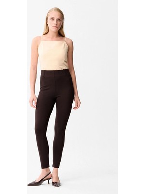Love My Body Beli Lastikli Tayt Kahve 173L9577000