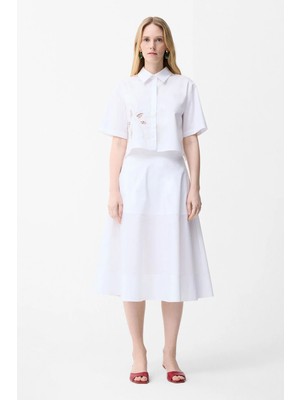adL  Poplin Midi Etek Kemik 12746698000