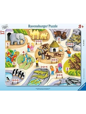 Vuralsin38 17 Parçalı Büyük Çerçeveli Puzzle 5e Kadar Sayılar, Yapboz