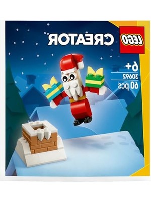 Die Grup LEGO Creator Noel Baba ile Baca Eğlencesi 30692 – 6 Yaş ve Üzeri Erkek ve Kız Çocuklar Için Hayal Gücünü Geliştiren Oyuncak Yapım Seti, Yeni Yıl Temalı Doğum Günü Hediye Fikri (60 Parça)