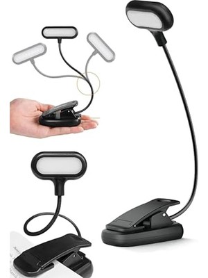 Die Grup Kitap Okuma Işığı Ledli Klipsli Mini Kitap Okuma Lambası Mandallı Pille Çalışan Işık Masa Lambası Kitap Okuma Işığı