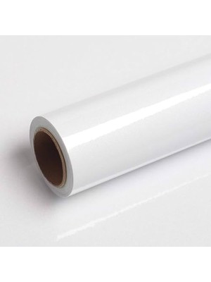 Vuralsin38 Parlak Beyaz Yapışkanlı Kaplama Folyosu 61 cm x 6 mt