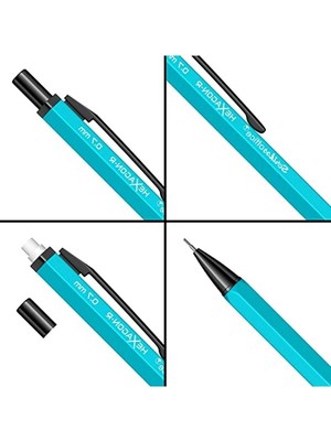 Die Grup Scrikss Office Hexagonr Mekanik Kurşun Kalem Turkuaz 0.7 mm