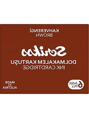 Die Grup Scrikss Kartuş Dolma Kalem Kartuşu 6'lı Paket Kahverengi