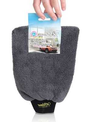 Die Grup Mikrofiber Araç Yıkama Eldiveni Çift Taraflı Oto Yıkama Eldiveni - Araba, Motor, Banyo, Evin Her Alanında Mükemmel Temizlik (Antrasit)