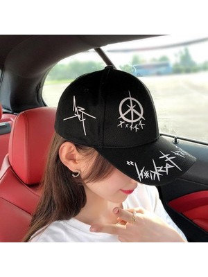 Die Grup Trucker Şapka Unisex Metal Tokalı Ayarlanabilir Beyzbol Siyah