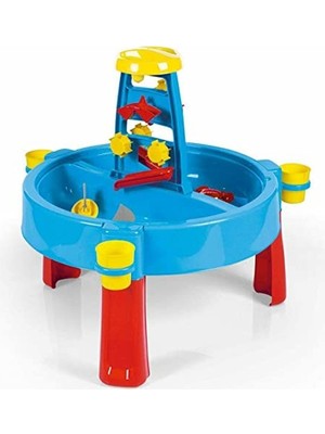 Die Grup Dolu Su ve Kum Aktivite Kırmızı Masası Alüminyum Malzeme ile 77x98x98 cm Boyutlarında 3070