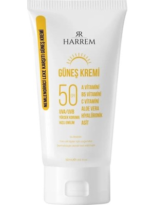 Vuralsin38 Nemlendirici Leke Karşıtı SPF50+ Güneş Kremi 50 ml
