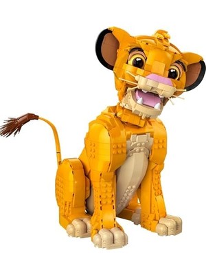 Vuralsin38 Genç Aslan Kral Simba 43247 - Kadınlar ve Erkekler Için Koleksiyonluk Hayvan Figürü Yapım Seti, Nostaljik Ev ve Ofis Dekoru Doğum Günü Veya Özel Gün Hediye Fikri (1445 Parça)