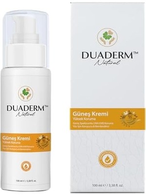 Vuralsin38 Duaderm Koruyucu Yüz Güneş Kremi SPF30+ (Vitamin E + Uva/uvb) 100 ml