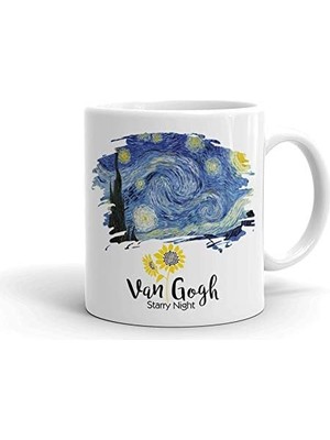 Starry Night Seramik Kupa Bardak