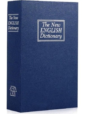 Vuralsin38 3D Kitap Şeklinde Gizli Kasa Kumbara Mavi, Kumbara