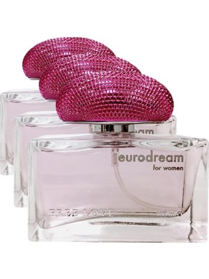Vuralsin38 Eurodream Edp Kadın Parfüm 100 ml Renkli (3 Paketi)
