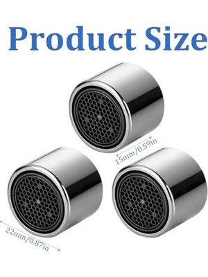 4 Adet 22 mm Musluklar Için Perlatör, M22 Musluk, Süzgeç, Musluk, Havalandırıcı, Musluk Filtresi, Iç Dişli Havalandırıcı, Contalı, Mutfak ve Banyo Için