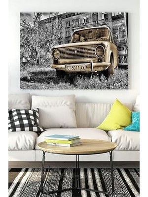 Vuralsin38 (PSTER15908) Eski Araba Kanvas Tablo 50 x 70