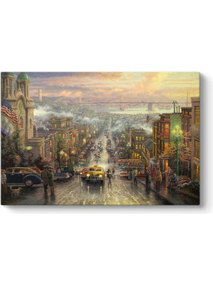 Vuralsin38 Eski San Francisco Tablosu 75 x 50