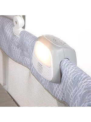 Vuralsin38 Ingenuity Lullanight Gem Bebek Yatağı, 4 Tekerlekli ve Hava Geçiren Kenarlı, Gri, 0-5 Ay, 7 Kg'a Kadar