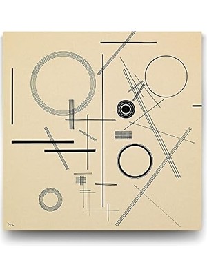 Vuralsin38 Kandinsky - Ohne Titel Tablosu - 70X70CM